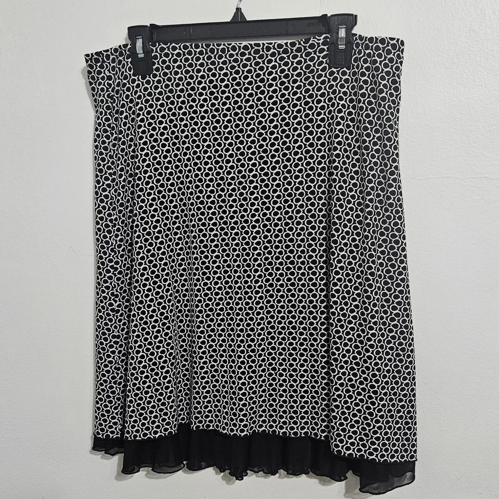 Y2K Vintage Double Layer Geometric Skirt. Size L - Picture 2 of 7